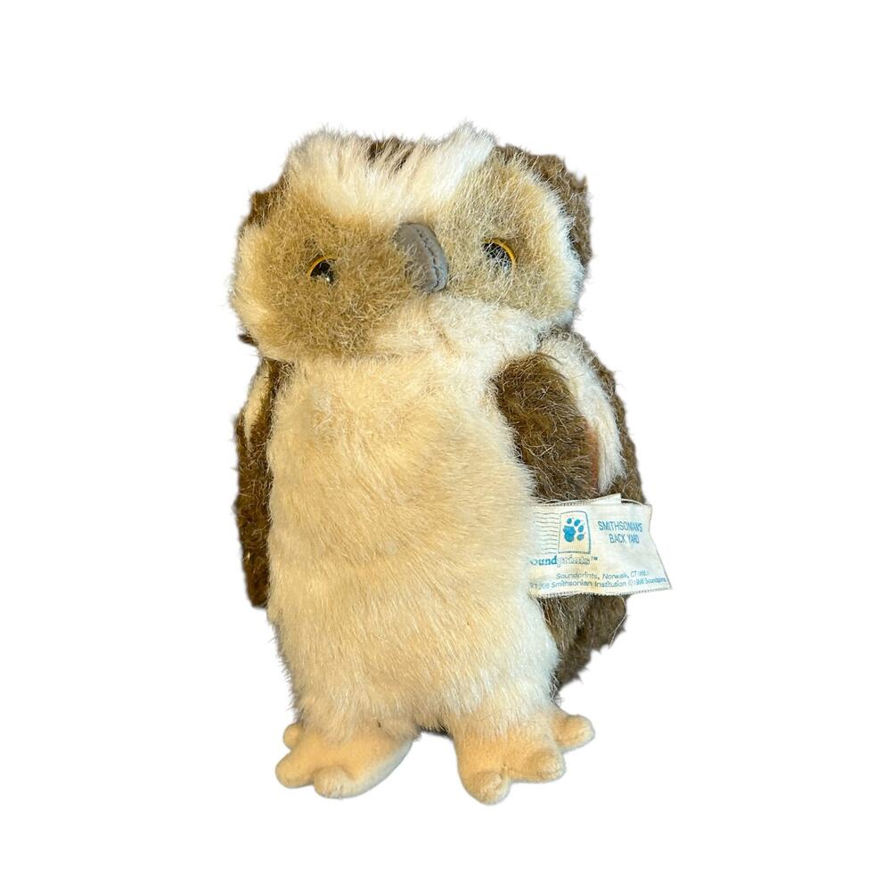 Vintage 1998 Smithsonian’s Backyard: Great Horned Owl Plush by Soundprints